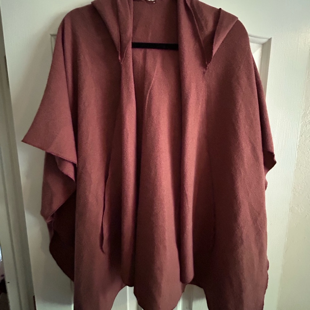 Francesca's Collections Brown Hooded Vest